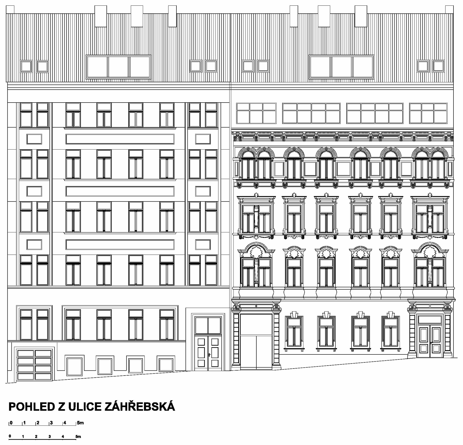 Rekonstrukce domů Záhřebská čp. 170/23 a čp. 244/25,