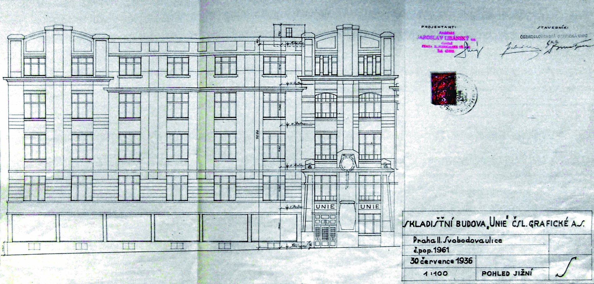 Tiskárna Unie, Svobodova čp. 1961/1