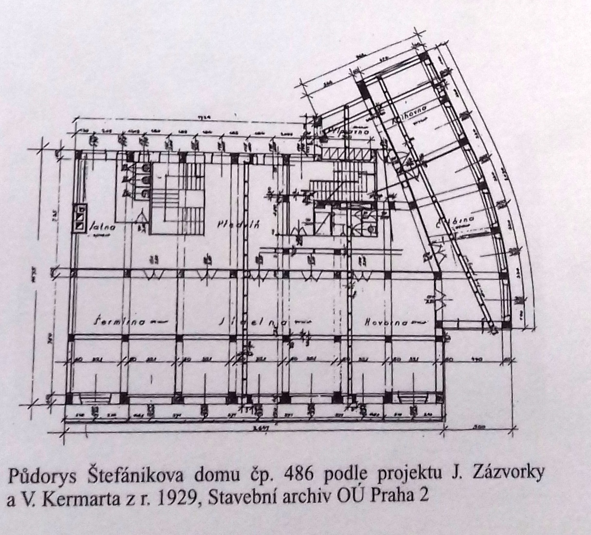 Měšťanský dům Štefánikův. Sokolská ul. čp. 486/33