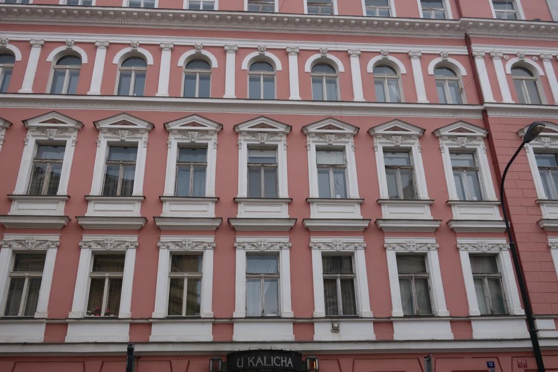 Novorenesanční domy Na Bojišti čp. 1732, čp. 1733/12 a 14