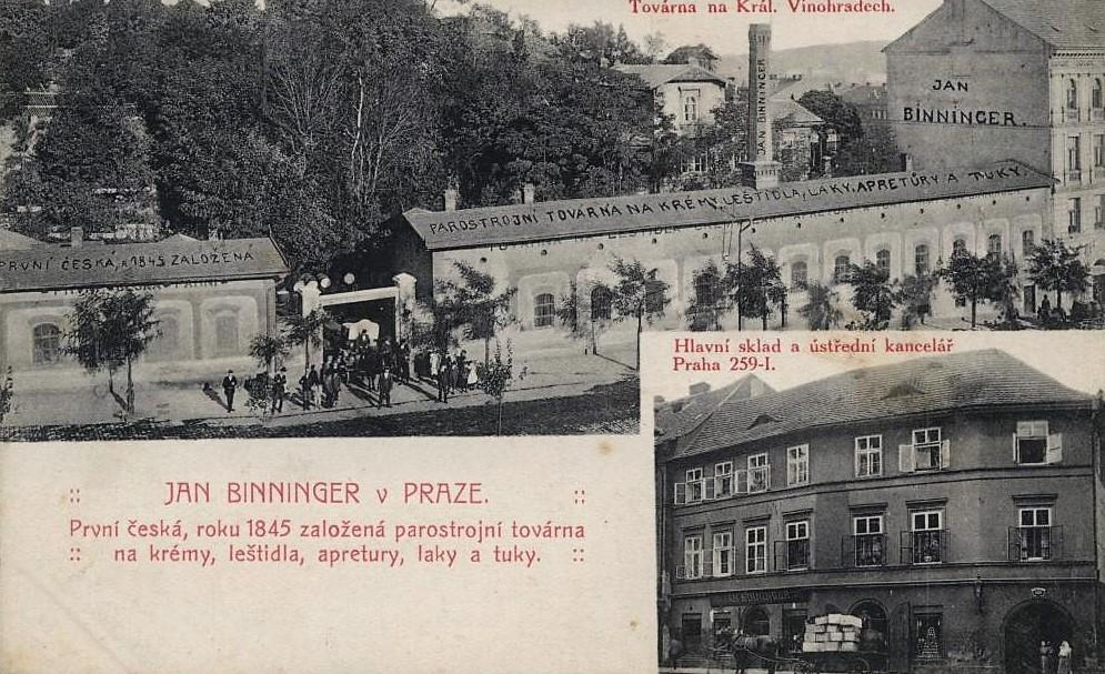 První česká parní továrna na leštidlo a tuky, Bělehradská čp. 350/50