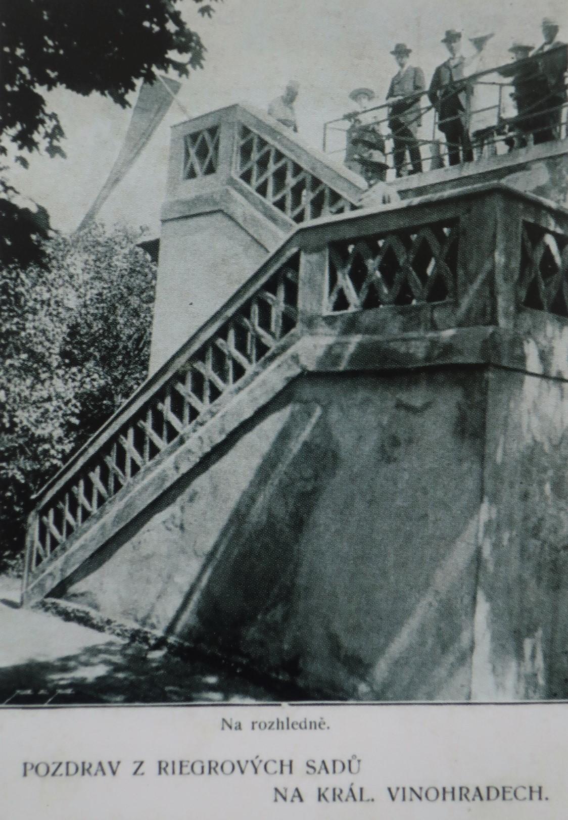 Restaurace a rozhledna Mlíkárna, Riegrovy sady