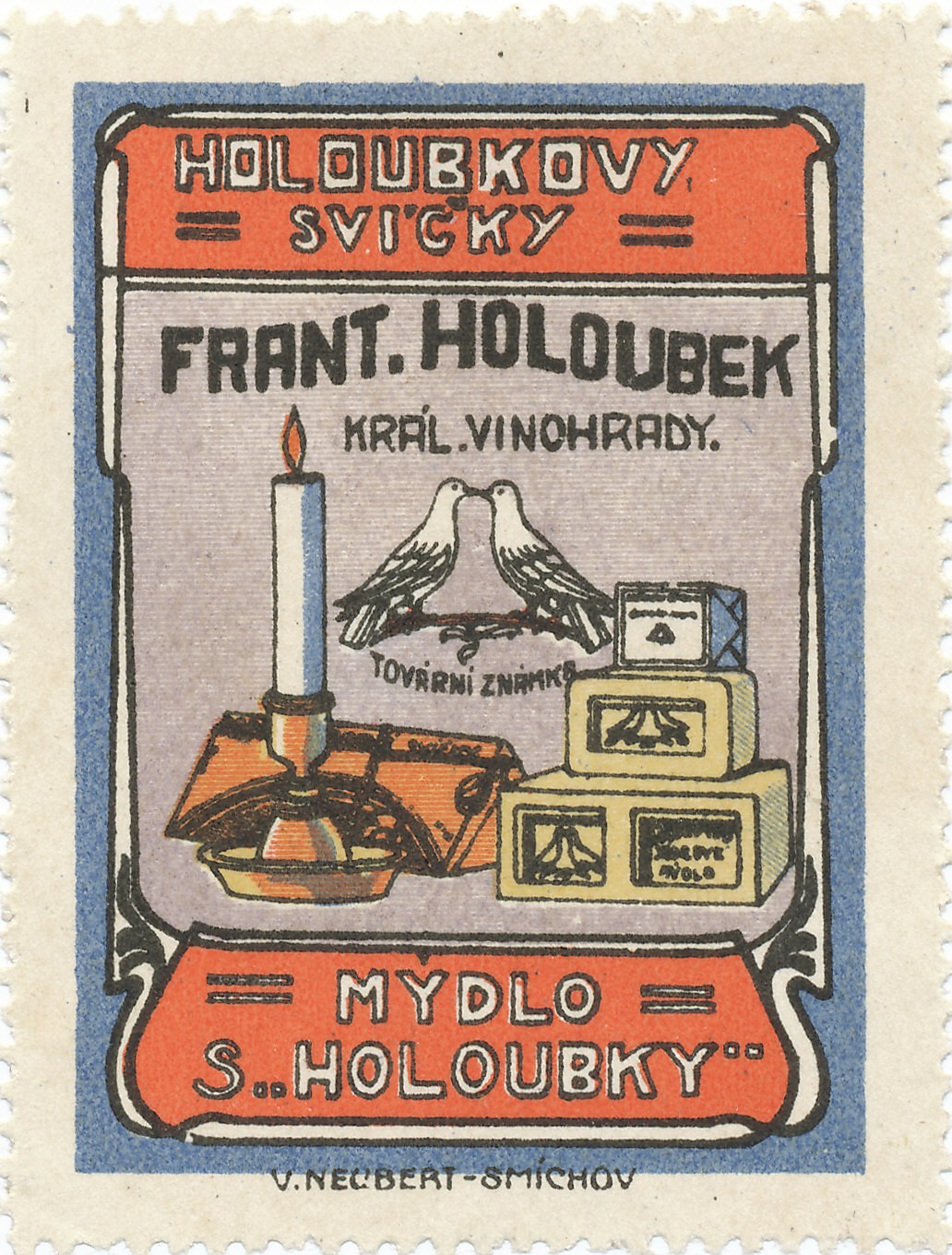 František Holoubek, první český závod na výrobu margarinu, Závišova čp. 11/7