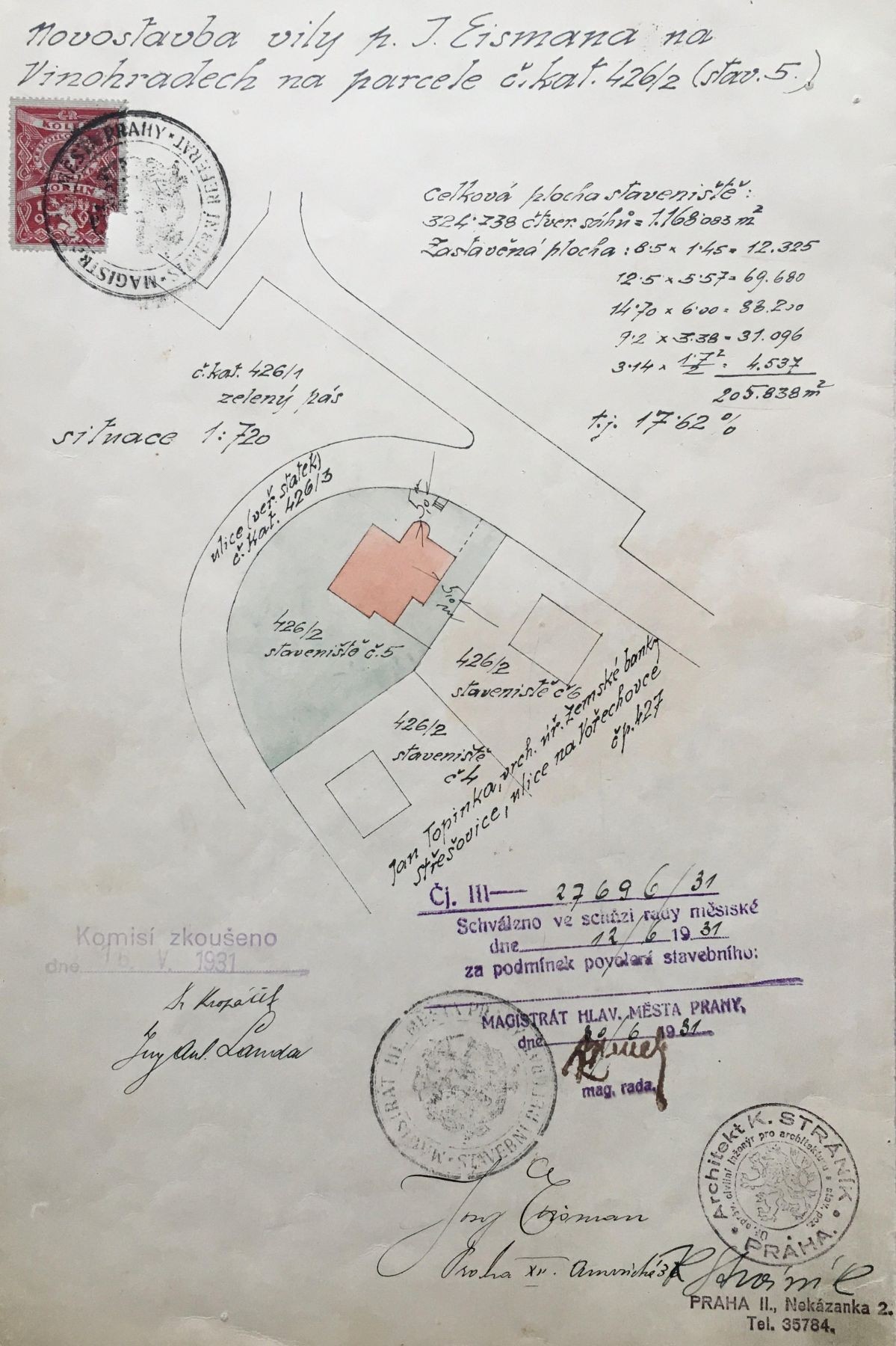 Vila Josefa Eismana, Perucká čp. 2247/18