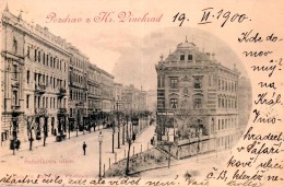 Parky 2, Šafaříkova ul. se stromořadím, pohlednice, 1900