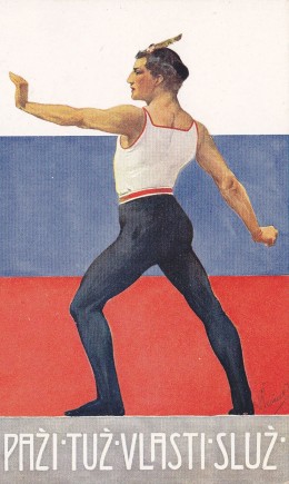 Sokol II - pohlednice k VI. Všesokolskému sletu 1912. Zdroj: archiv autora