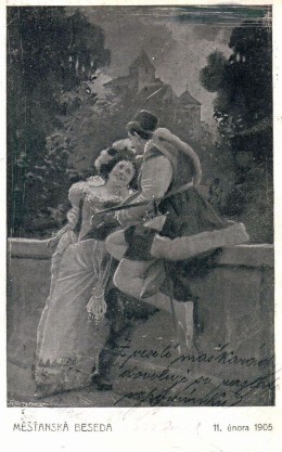 Ples II - Slavnost v Belvederu. Pohlednice 1905