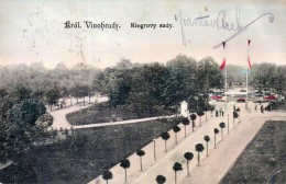 Riegrovy sady. Promenádní cesta, pohlednice, 1906. Zdroj: archiv M. Frankla