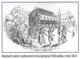 Výjev z pouti Fidlovačka, 1824
