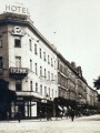 Beránkovy tržnice a hotel, Tylovo náměstí, r. 1927. 