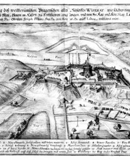 Plukovník Josef Priami, Fantazijní projekt Vyšehradské pevnosti, 1653, snímek NPÚ ÚP