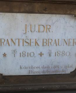 Detail pomníku rodiny Braunerovy (Foto M. Polák, 2020)