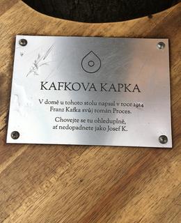 Kafkova Kapka (U Kanálky), detail