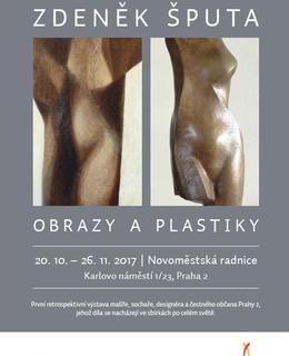 Plakát k výstavě Z. Šputa Obrazy a plastiky, NR 2017