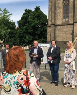 Výstava Kněžna sv. Ludmila, zahájení. Foto: MČ Praha 2