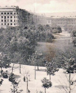 Dnešní sady Svatopluka Čecha, pohlednice. Zdroj: archiv M. Frankla