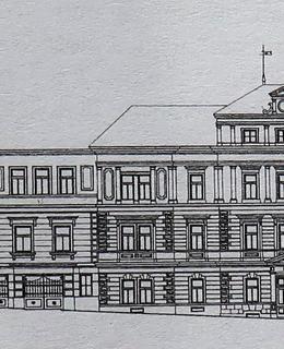 Plány fasády z roku 1921 (MČ Praha 2)