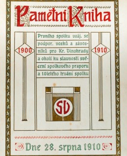 Průmysl III - Titulní list. Pamětní kniha 1910. Zdroj: archiv autora