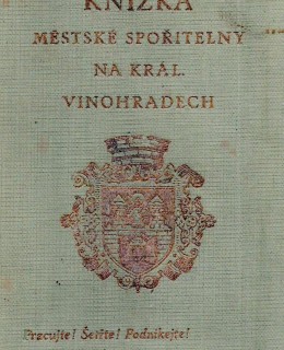Průmysl II_3 - spořitelní knížka, 20. léta. Zdroj: archiv autora