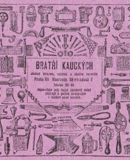 Průmysl II_5 - Bratři Kauckých, účet 1936. Zdroj: archiv autora
