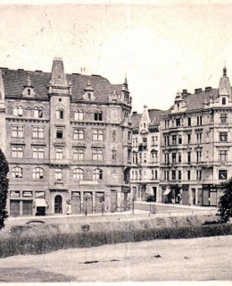 Jungmannova třída u tržnice, Pohlednice, 1905. Zdroj: archiv autora