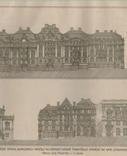 severní fronta náměstí Míru, Architektonický obzor 1906, ročník 5.