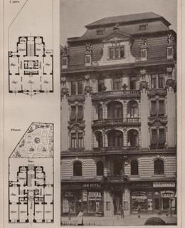 dům stavebního rady Staňka na náměstí Míru, Architektonický obzor 1906, ročník 5.
