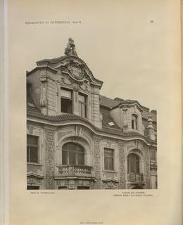 Gorazdova čp. 332/20. Zdroj: Neubauten in Oesterreich, Wien 1908