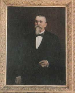 Karel Hartig, obraz ze zasedací síně MČ Praha 3. Foto M. Polák