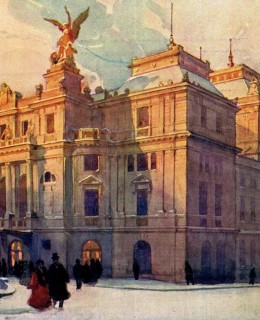 Vinohradské divadlo, pohlednice, 1908. Zdroj: archiv M. Frankla