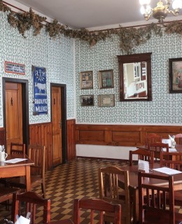 Z interiéru restaurace (Foto M. Polák, březen 2023)