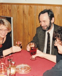 Iva Hercíková s ředitelem ČS a spisovatelem M. Vieweghem (Foto M. Polák)
