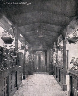 Vinárna Baška v Blanické. Pohlednice 1916. Zdroj: archiv M. Frankla