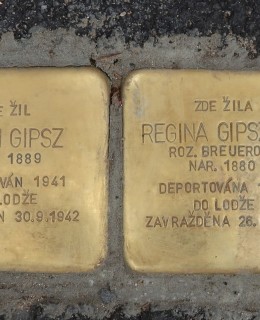 Kameny zmizelých manželů Gipszových (Foto M. polák, 2023)