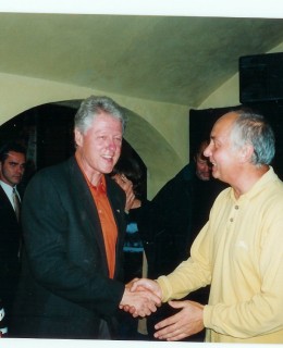 F. Uhlíř, setkání s Billem Clintonem