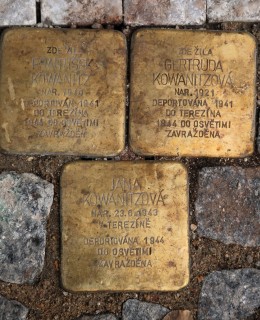 Kameny zmizelých rodiny Kowanitzovy (Foto M.Polák, 2024)