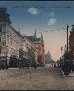 Francouzská ulice na donové pohlednici ze sbírky M. Poláka