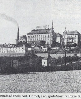 Původní podoba domu a závodů podnikatele A. Chmela, Zvonařka