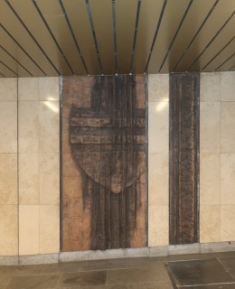 Keramické reliéfy Praha husitská (Foto M. Polák, 2025)