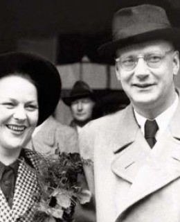 Anna Letenská s manželem, V. Čalounem