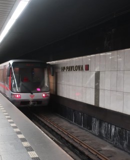 Stanice metra I. P. Pavlova v roce 2025 (Foto M. Polák)