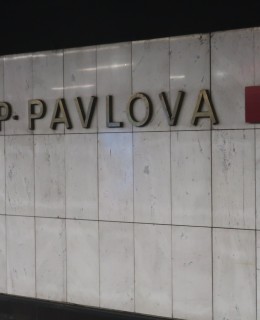 Stanice metra I. P. Pavlova v roce 2025 (Foto M. Polák)
