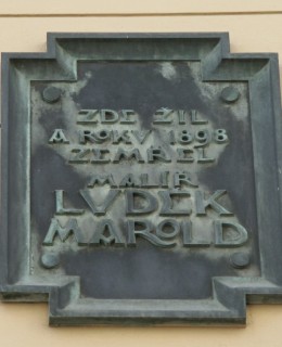 Pamětní deska L. Marolda na Zvonařce 1