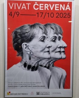 Výstava na radnici Prahy 2 s názvem Vivat Červená (2025)