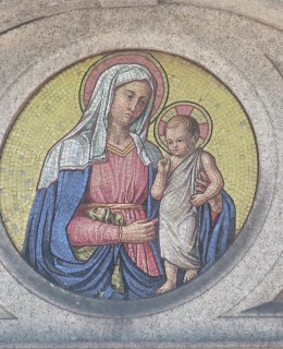 Mozaika Madony na hrobě B. Šmídy (foto M. Polák)