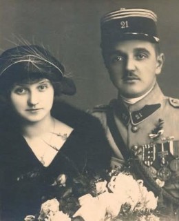 21. 10. 1922 Hranice na Moravě, svatební fotografie L. Preiningera a N. Gallové