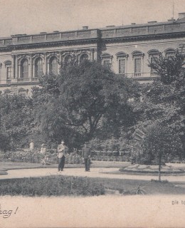 Dobova pohlednice - Česká polytechnika, nyní ČVUT na Karlově nám.