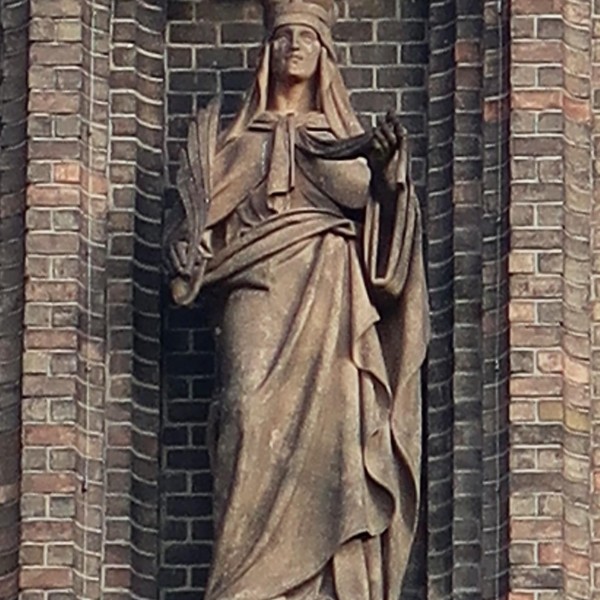 Socha sv. Ludmily (Foto M. Polák, 2022)