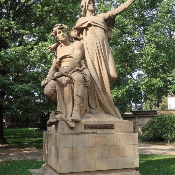 J. V. Myslbek: Přemysl a Libuše (Foto M. Polák, 2021)	