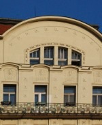 Okna ateliéru V. Strettiho posléze A. Zábranského. Zdroj: archiv B. Kovaříkové